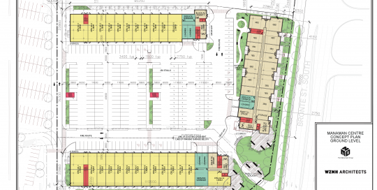 Korsiak Urban Planning - Milton Portfolio - Manaman Centre, Mixed Use, Mid-Rise Development - Milton, Ontario