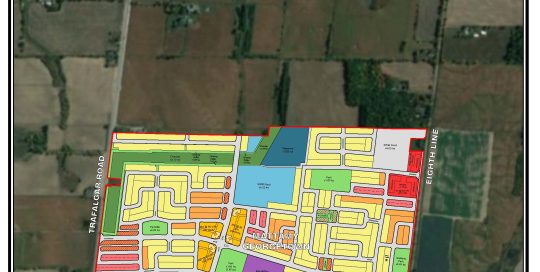 Korsiak Urban Planning - Halton Hills Portfolio - Eighth Line, Greenfield, Mixed Use Development - Halton Hills, Ontario