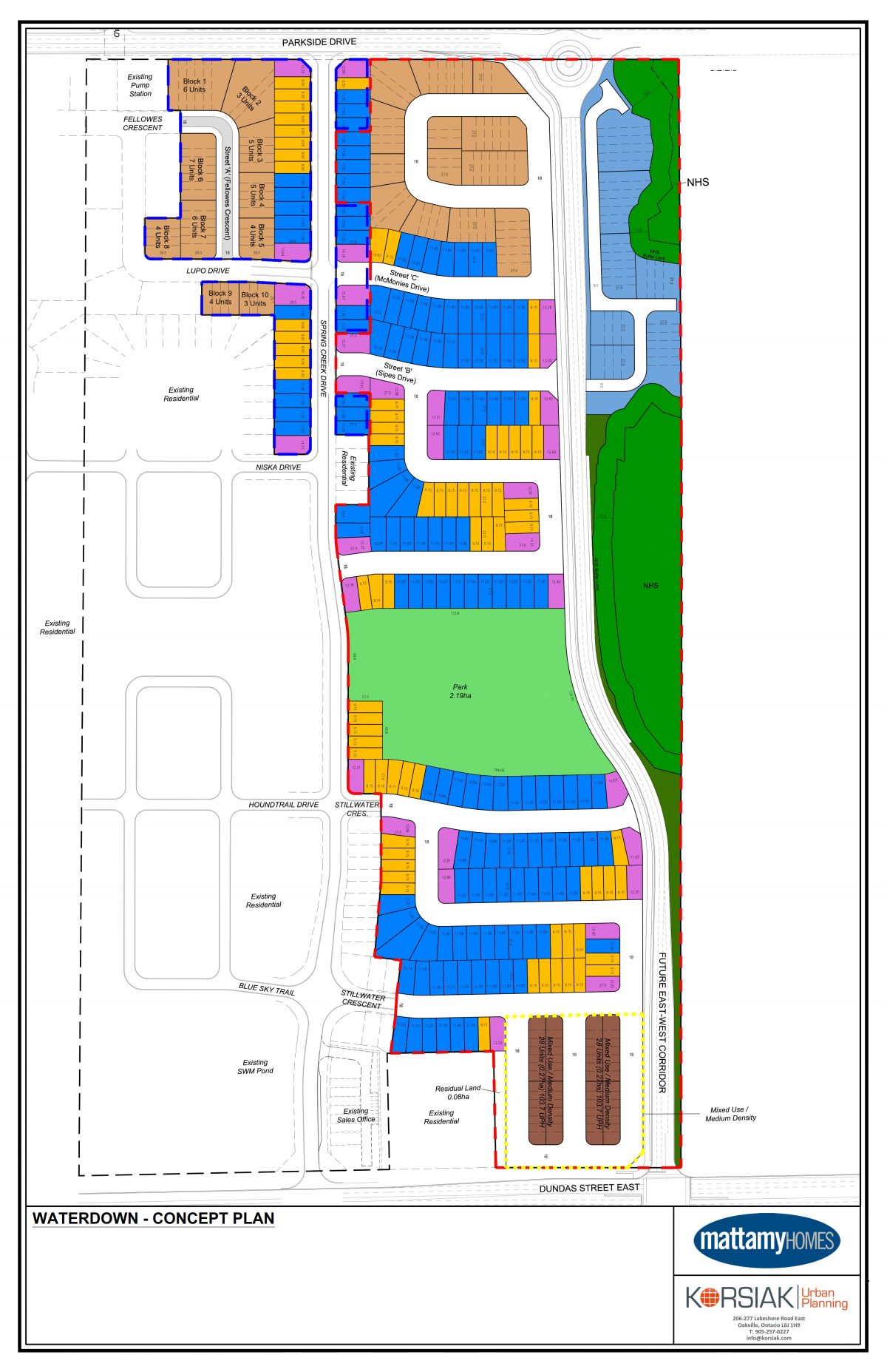Korsiak Urban Planning - Hamilton Portfolio - Dundas Street East, Greenfield Development - Hamilton, Ontario