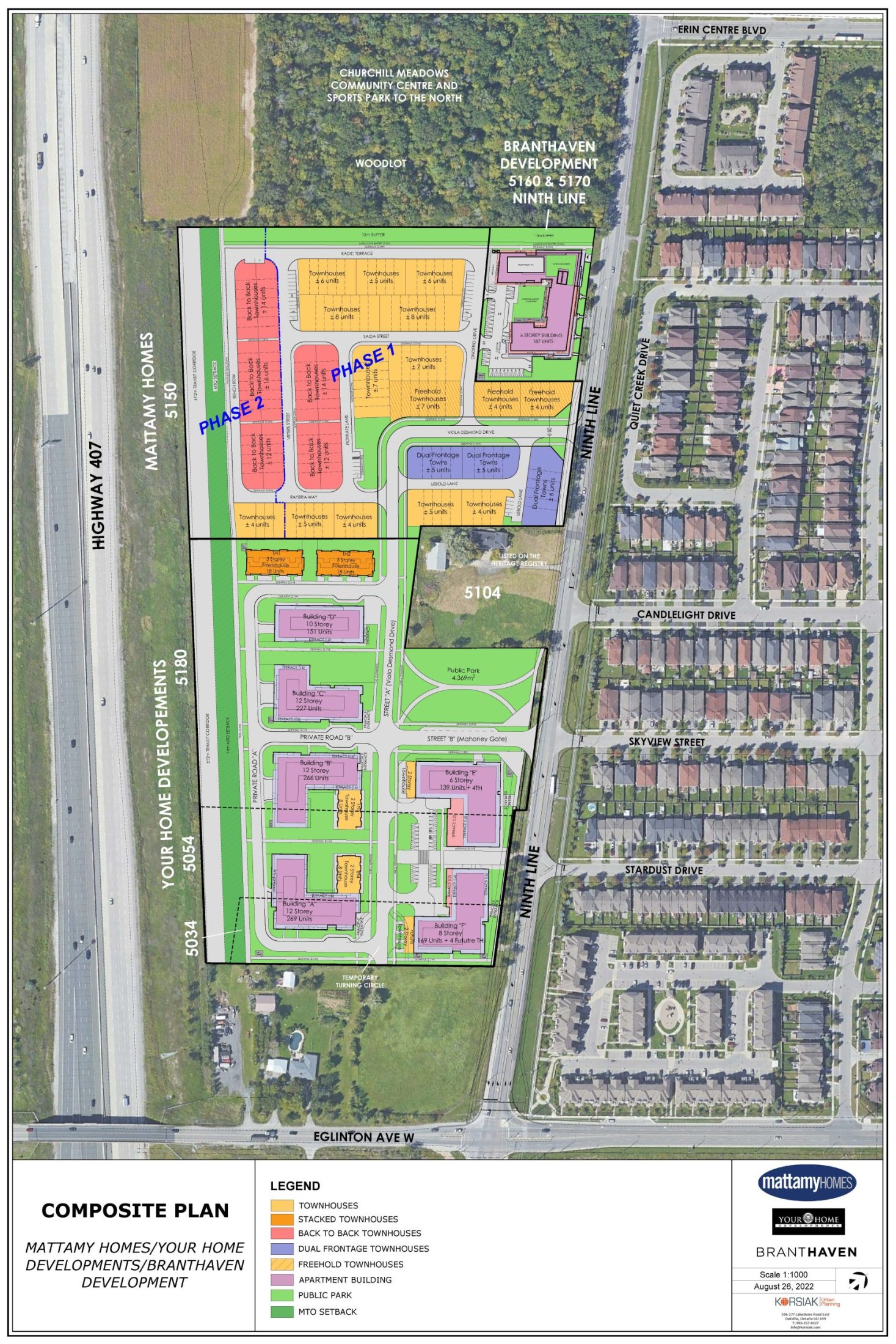 Korsiak Urban Planning - Mississauga Portfolio - Ninth Line, Greenfield Development - Mississauga, Ontario