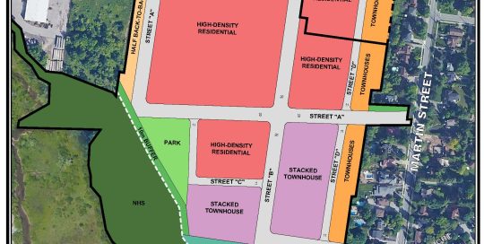 Korsiak Urban Planning - Milton Portfolio - Steeles Avenue East, Mixed-Use, Residential Development - Milton, Ontario