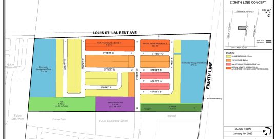 Korsiak Urban Planning - Milton Portfolio - Eighth Line, Infill Development - Milton, Ontario